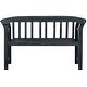 preview thumbnail 8 of 8, SAFAVIEH Porterville Dark Slate Grey 2-seat Bench - 19.7"x49.2"x31.1"