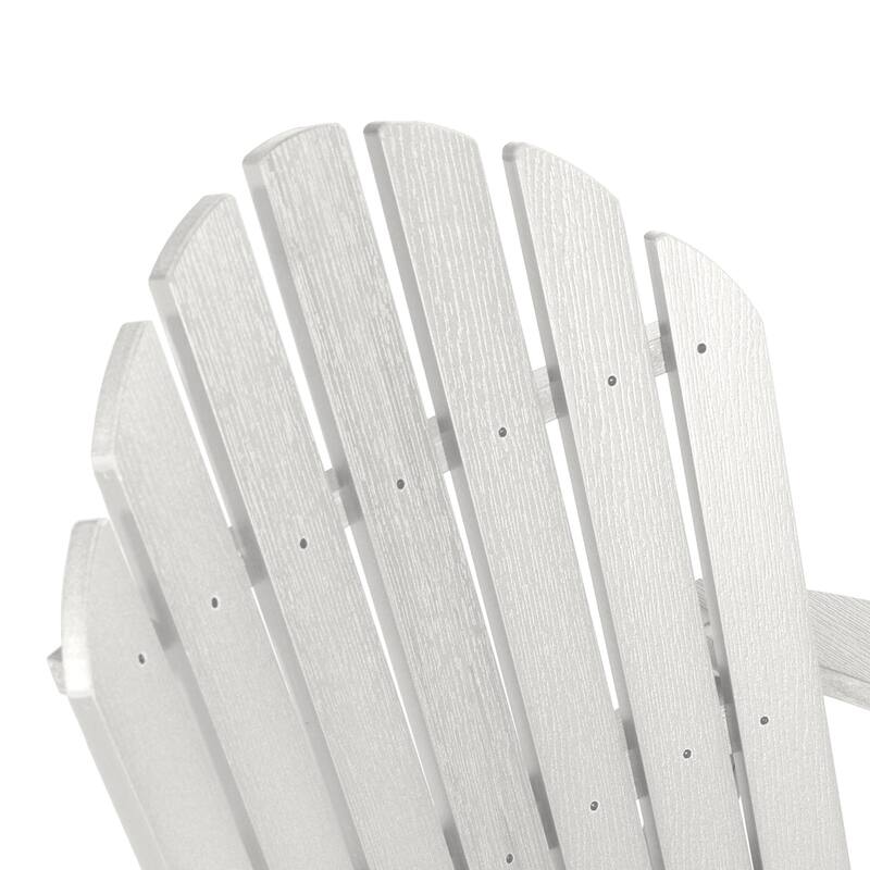 Eco-friendly Synthetic Wood Folding and Reclining Adirondack Chair