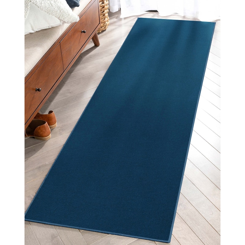 Well Woven Plain Solid Modern Flat-Weave Area Rug