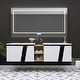 preview thumbnail 73 of 98, Bathroom Vanity With Sink In 32/36/40/84/76/92 Inch, Floating Bathroom Vanity With Soft Close Door 75.4''W×19.9''D×20.1''H - Black