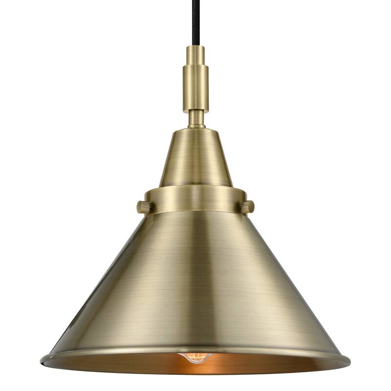 Innovations Lighting 447-1P-M10-AB Briarcliff 10" Wide Mini Pendant - Antique Brass