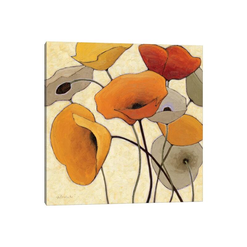 iCanvas "Pumpkin Poppies III" by Shirley Novak Canvas Print