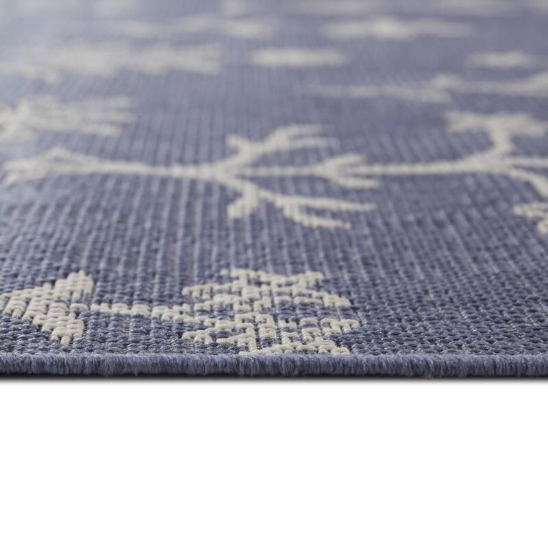 Rosemary Floral Botanical Indoor/Outdoor Area Rug