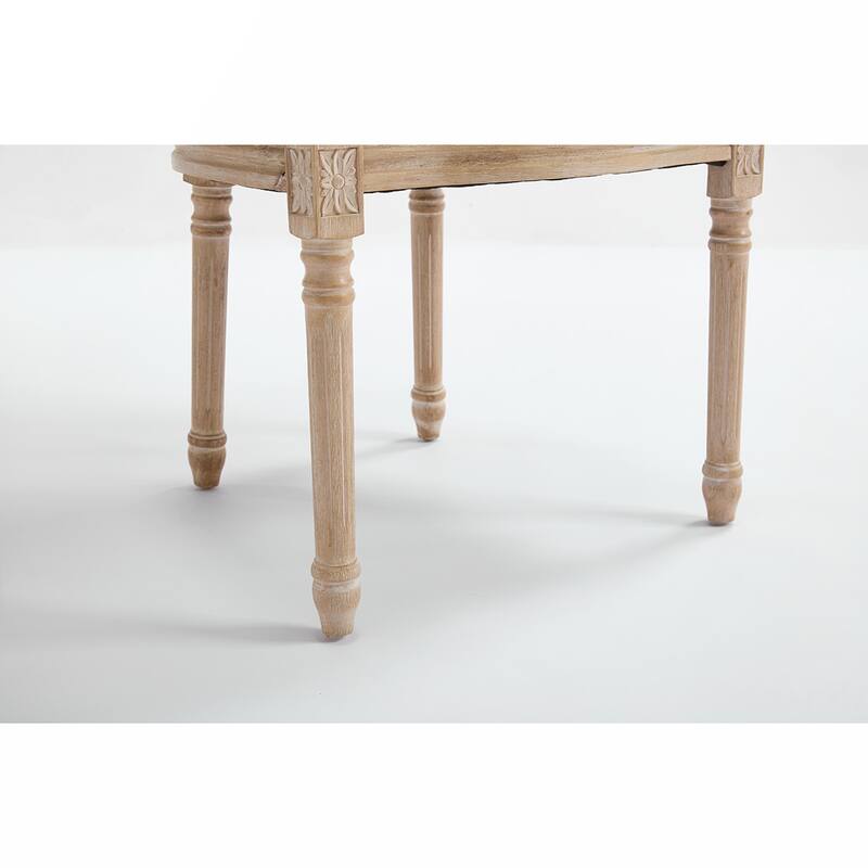 2PCS Rattan Back Dining Chairs