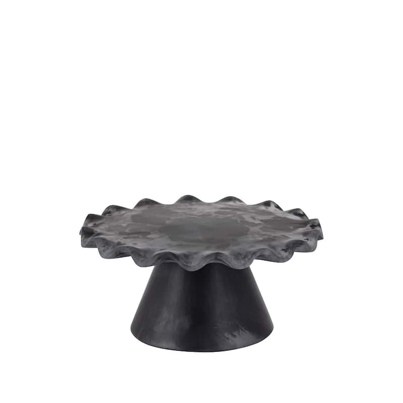 Black Resin Cake Stand Small