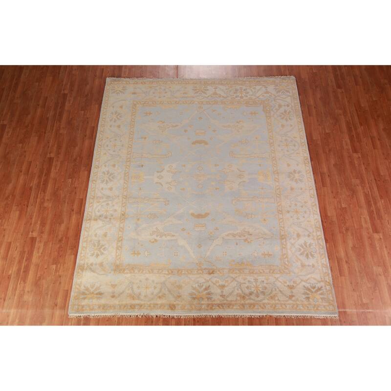 Oushak Indian Area Rug Oriental Handmade Wool Carpet - 8'2" x 9'10"