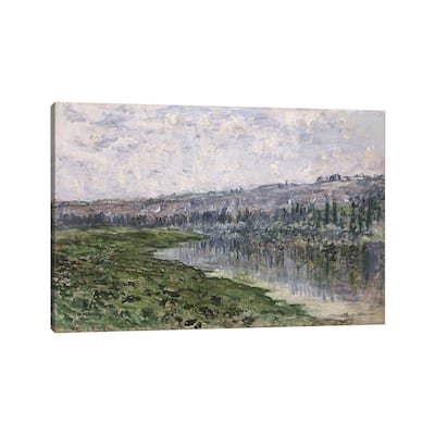 iCanvas "The Seine and the Hills of Chantemsle, 1880 " by Claude Monet Canvas Print