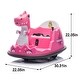 preview thumbnail 2 of 37, 12V Kids Ride On Bumper Car W/Parents Control,Dinosaur Shape & Element Design,2WD,Spray With Light,360 Degree Rotation