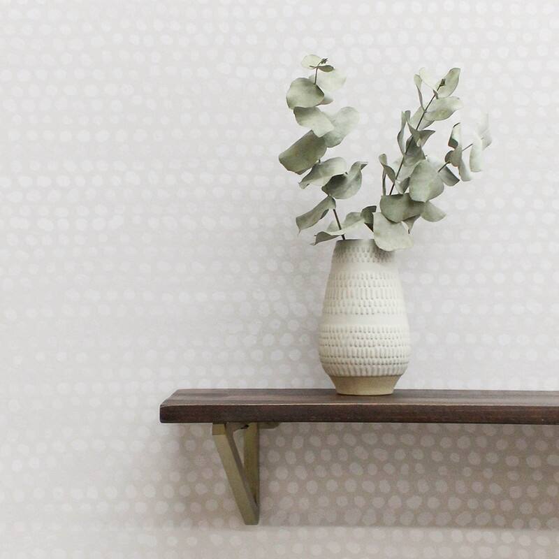 Moire Dots Removable Peel and Stick Wallpaper
