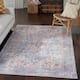 57 Grand by Nicole Curtis Vintage Medallion Machine Washable Area Rug - 5'3" x 7'3" - Blue/Multi
