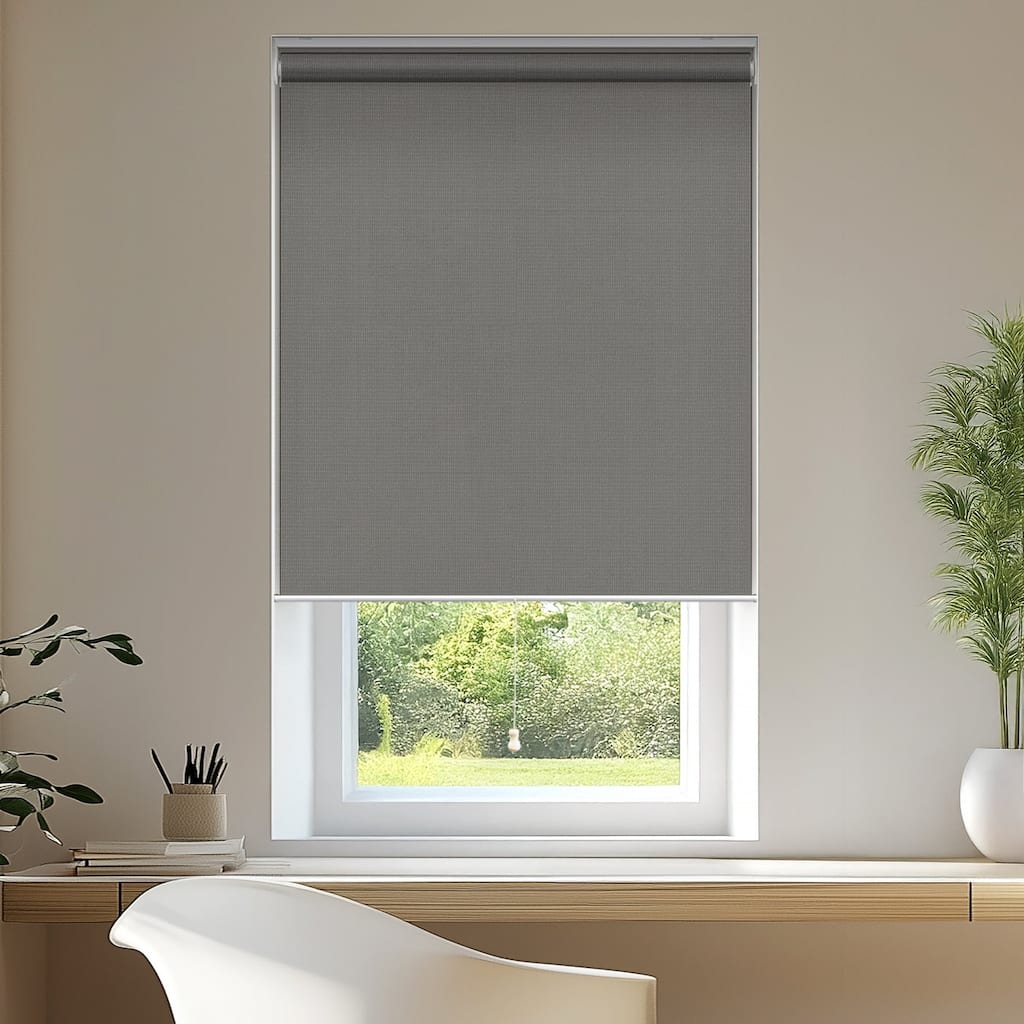 Chicology Cordless Light Filtering Window Roller Shade UV Protection - Urban White - 70"W X 72"H