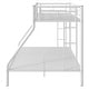 preview thumbnail 16 of 25, Twin XL over Queen Metal Bunk Bed with Ladder