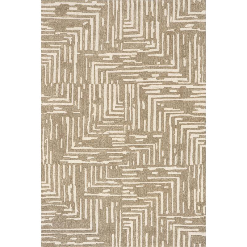 Nuloom Kamala Geometric High-Low Wool Area Rug
