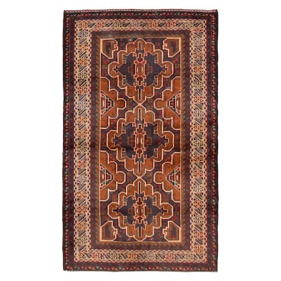 Teimani Brown Rug 3'8" x 6'7" - 3'8 x 6'7