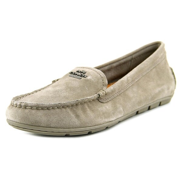Shop Coach Mary Lock Up Round Toe Suede Loafer Overstock