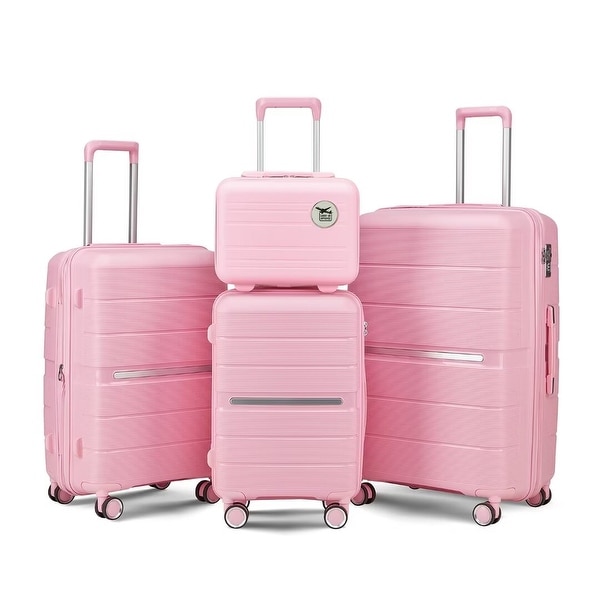 Luggage 4 Piece(14/20/24/28),Lightweight&Durable Expandable