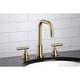 preview thumbnail 8 of 19, Kingston Brass Manhattan 8 in. Widespread Bathroom Faucet