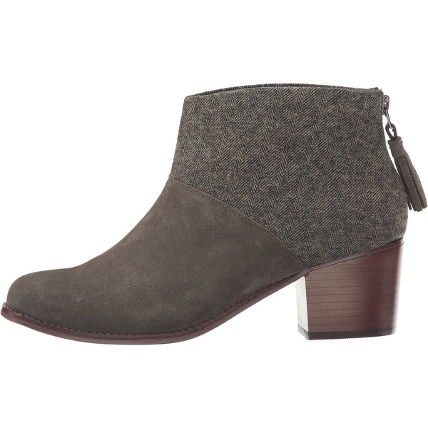 toms leila booties black leather
