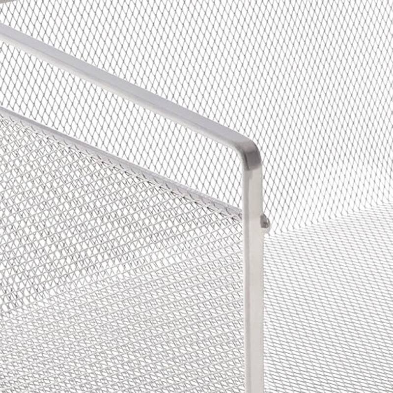 Under Shelf Basket, Mesh Stainless Steel Storage Under Cabinet Hanging Basket, Pack-1