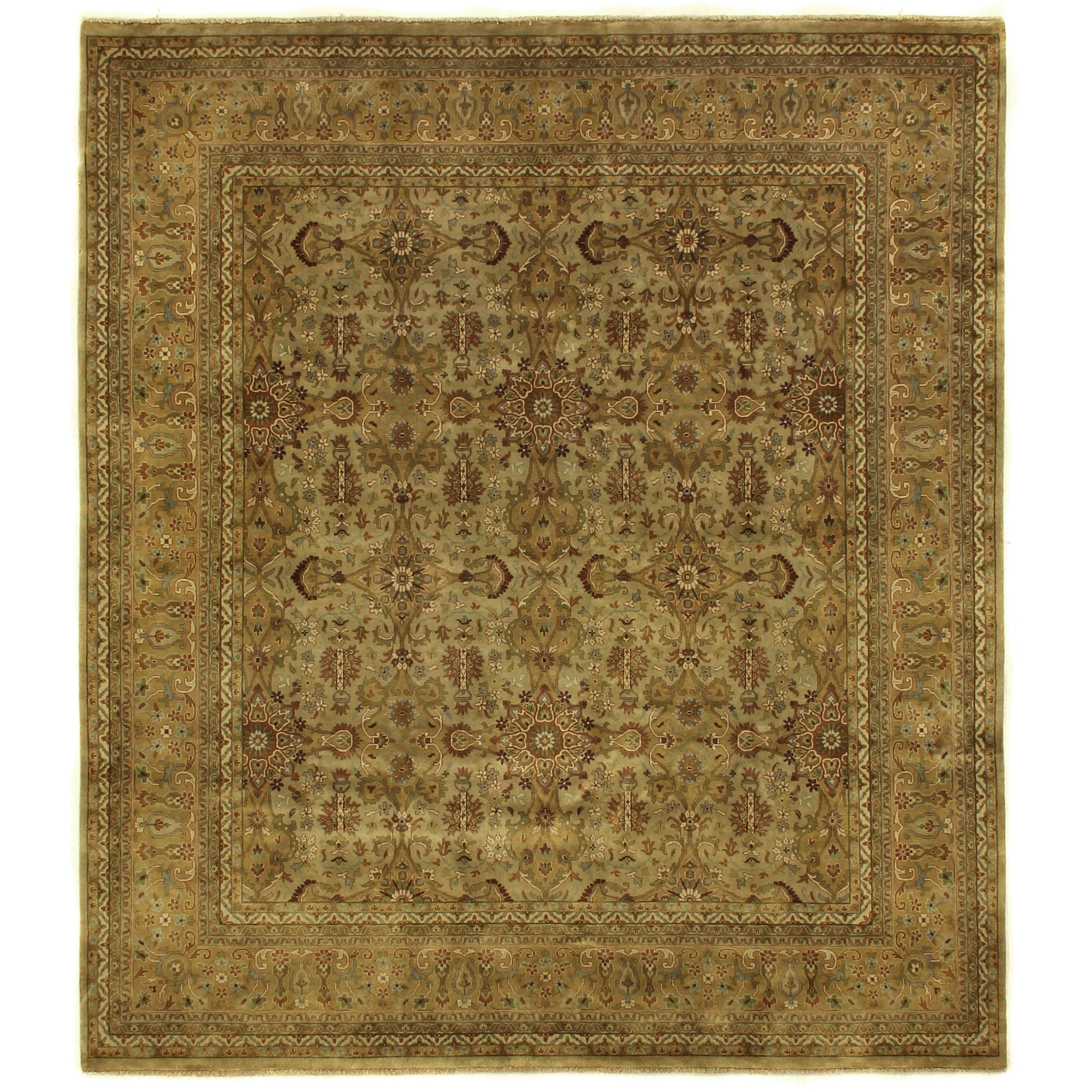 Antique Weave Sultanabad hand-knotted New Zealand Wool Ivory/Gold Area Rug