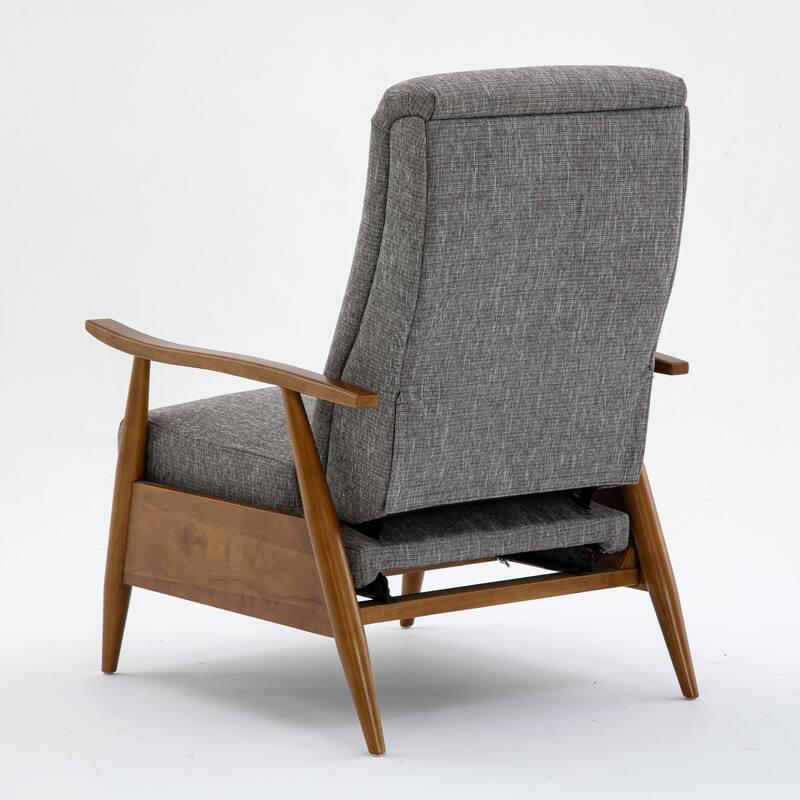 Taylor Wood Arm Push Back Recliner in Performance Fabric by Greyson Living