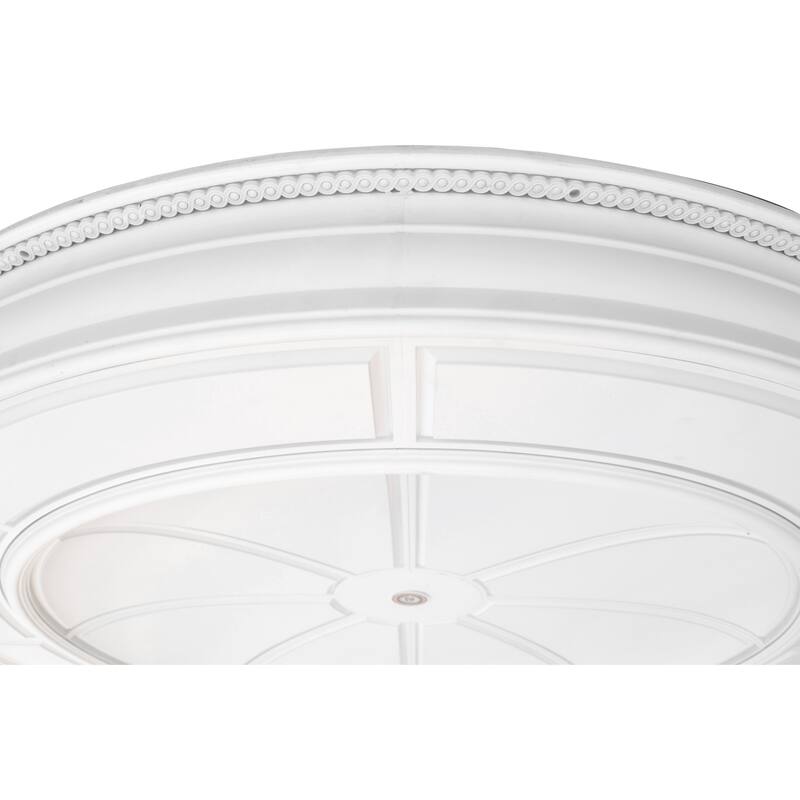 Refined Large Round Ceiling Medallion 72 Inch Diameter - White