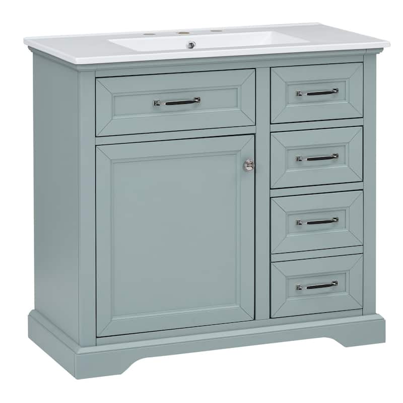 Bathroom Vanity Set with Ceramic Undermount Sink