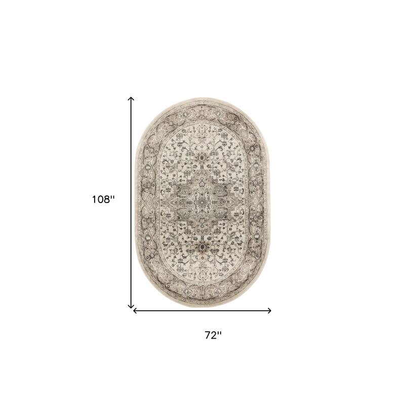 Medi Power Loomed Distressed Traditional Area Rug By HomeRoots