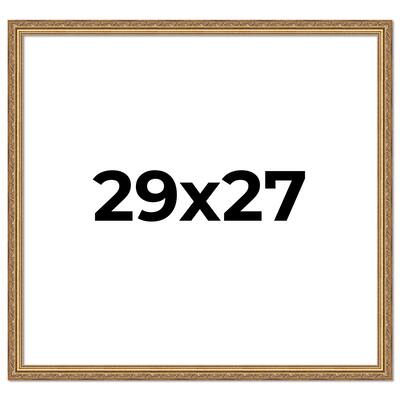 29x27 Frame Red Solid Wood Picture Frame Width 1.75 Inches | Interior Frame Depth 1 13/16 Inches