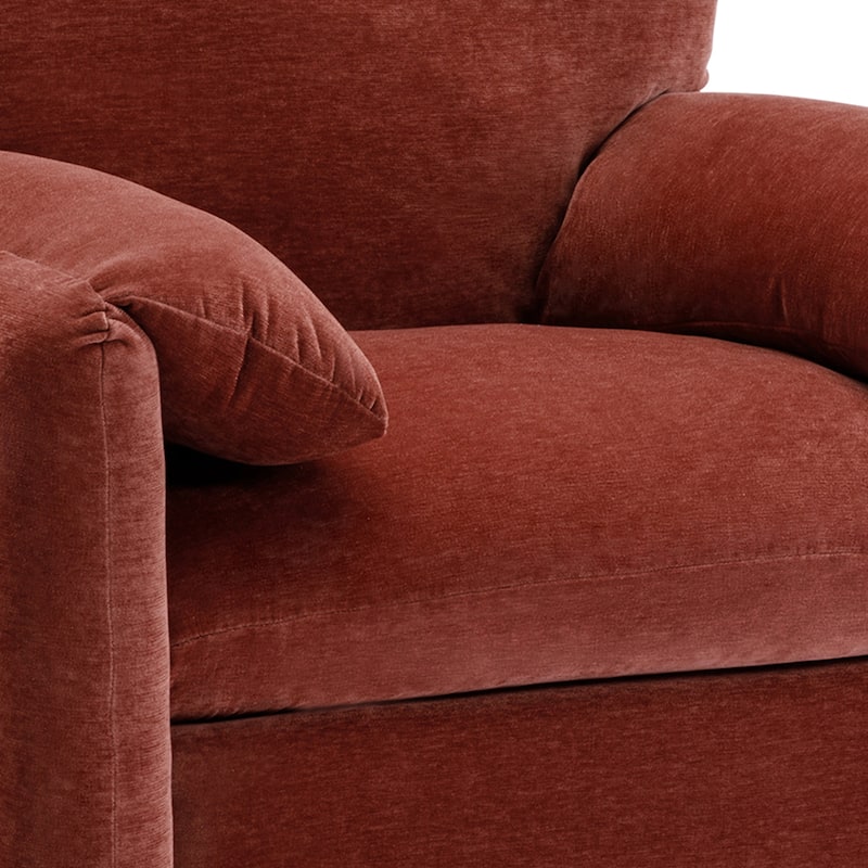 Modern Style Chenille Oversized Armchair Accent Chair