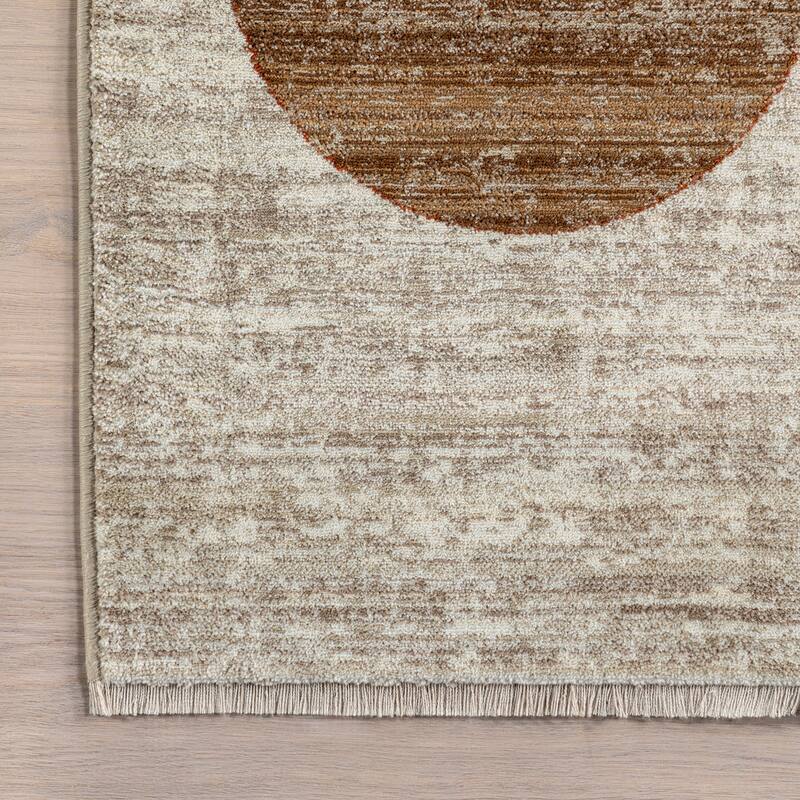 Nuloom Bevin Abstract Sky Fringe Area Rug