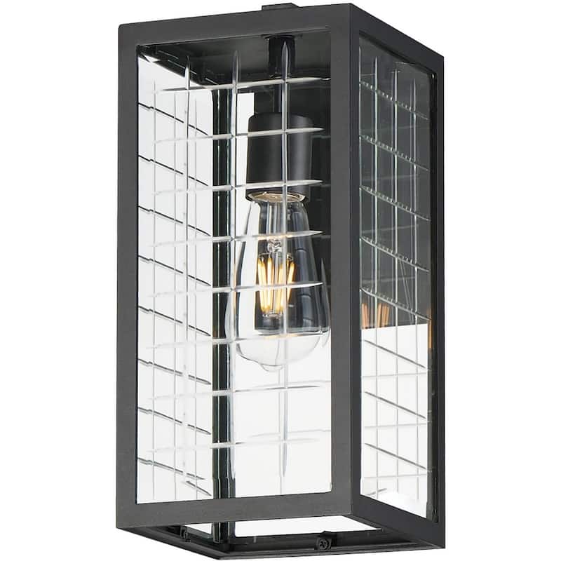 Maxim 30692CL Magnus 13" Tall Outdoor Wall Sconce - Black
