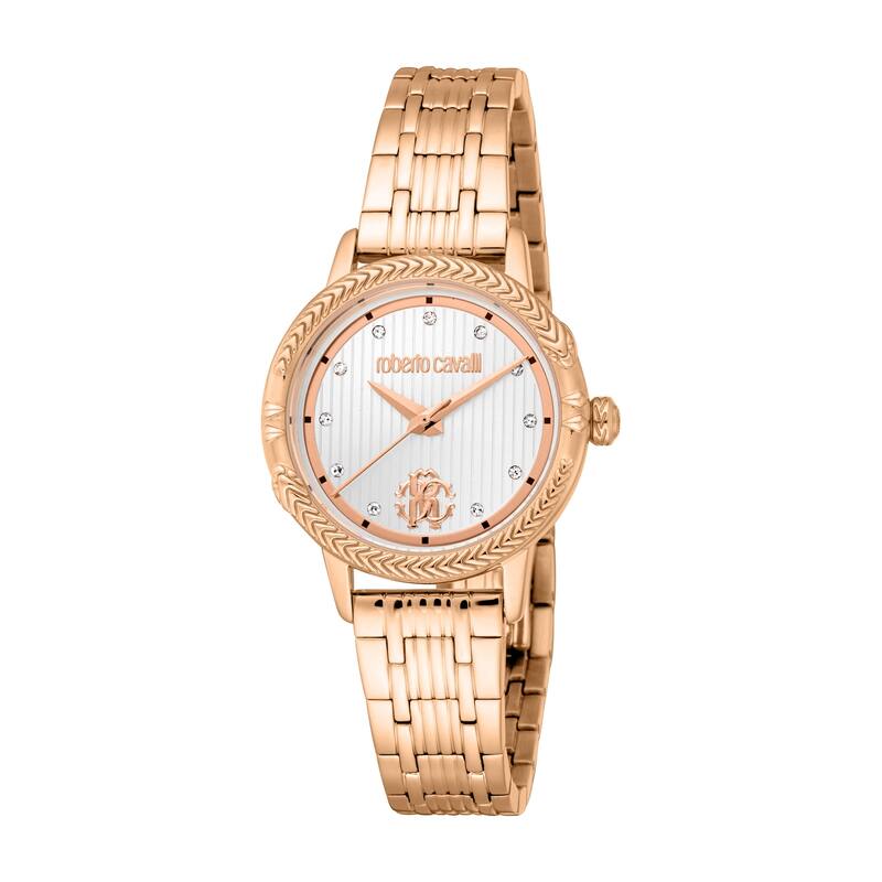 Roberto Cavalli Women RC5L094M0075 Quartz Watch - Rose-Tone