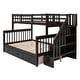 preview thumbnail 54 of 55, Simple Twin over Full Bunk Bed With Drawer,Storage And Guard Rail
