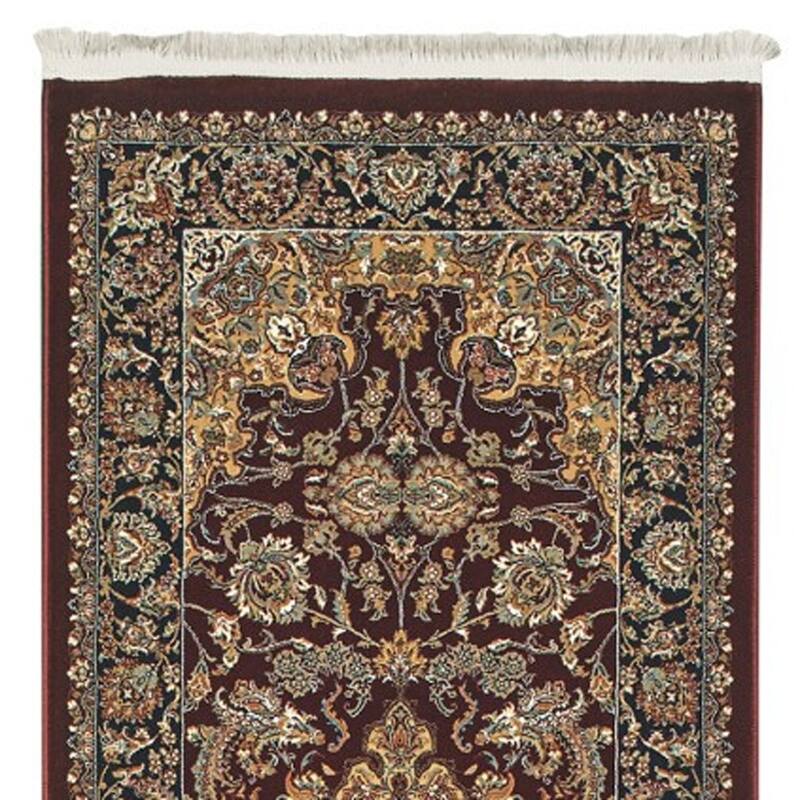 HomeRoots Medallion Traditional Runner Area Rug - 120.08 in. x 26.77 in. x 0.16 in.