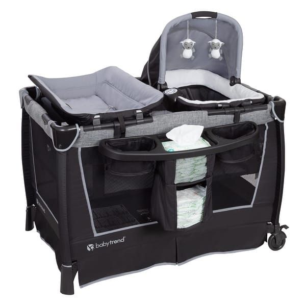 slide 2 of 5, Baby Trend Simply Smart Nursery Center Playard, Whisper Grey