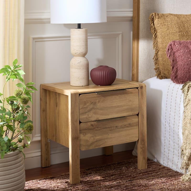 SAFAVIEH Home Angeria 2-Drawer Nightstand