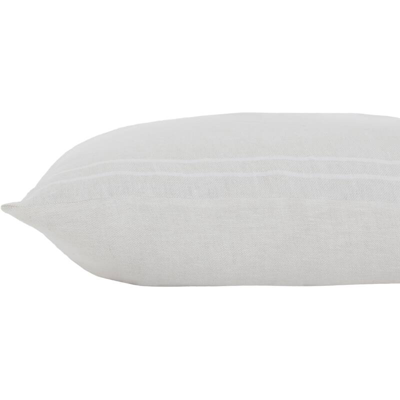 Raelyn Throw Pillow - 22" - Beige and White