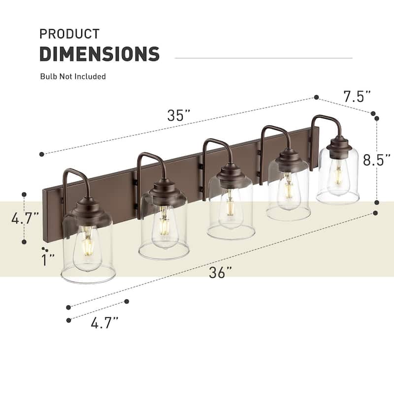 Oil Rubbed Bronze Bathroom Vanity Light