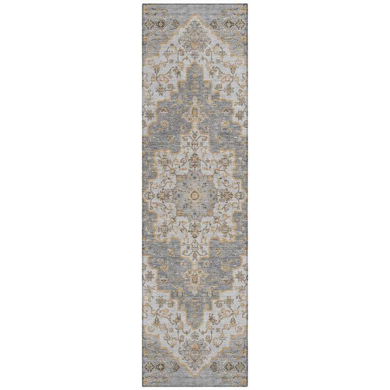 Machine Washable Indoor/ Outdoor Traditional Karachy Chantille Rug