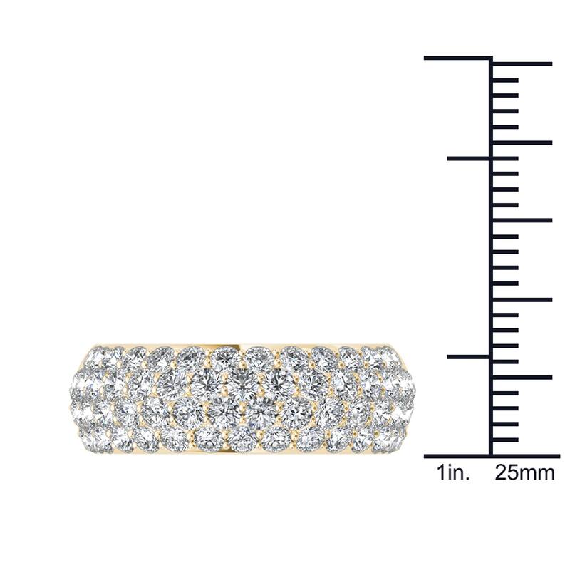 De Couer IGI Certified 14k Yellow Gold 2ct TDW Diamond Wedding Band