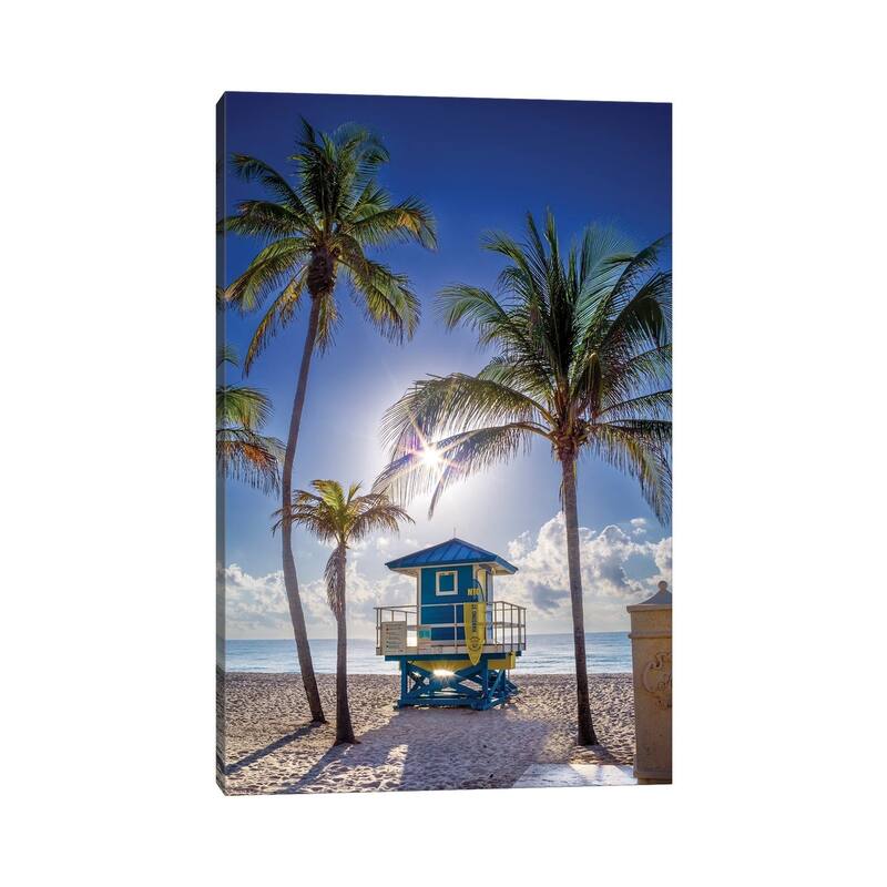 iCanvas "The Perfect Beach Day, Miami Florida" by Susanne Kremer Canvas Print