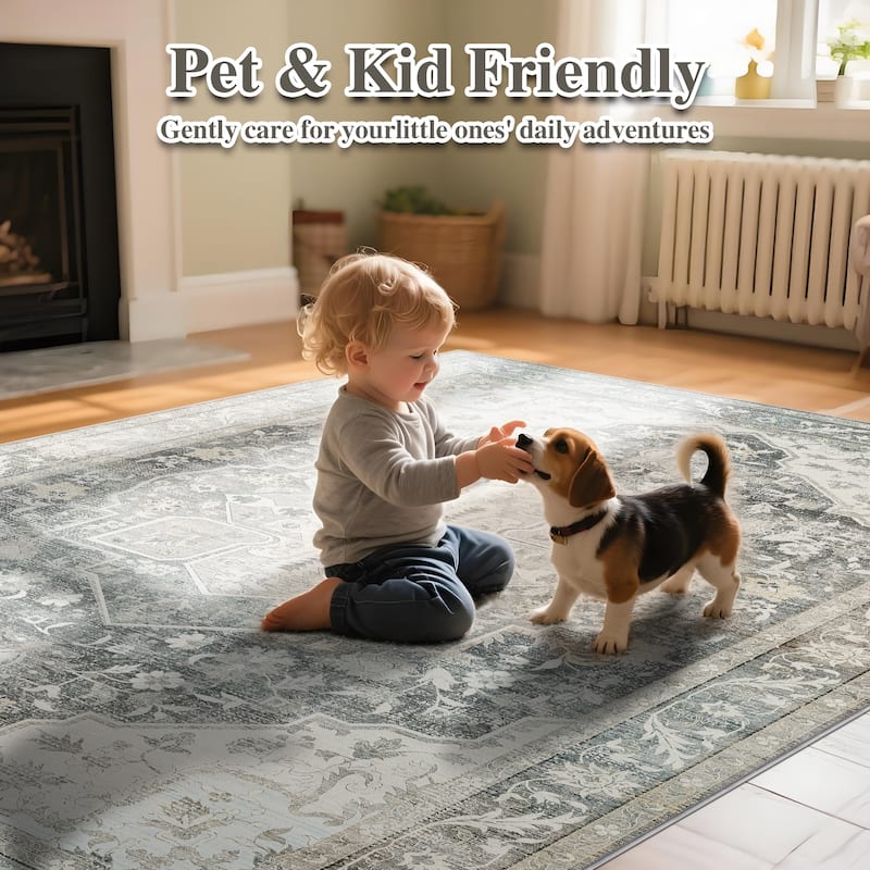 Bohemian Faux Cashmere Rug