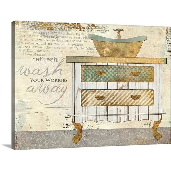 Shop Wash Your Worries Away Canvas Wall Art Free Shipping Today Overstock 25512391