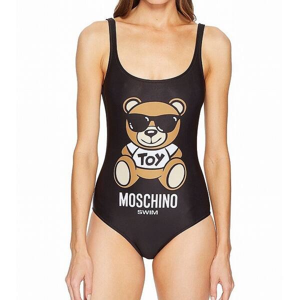 Shop Moschino Black Womens Large L 38 Teddy Bear One Piece