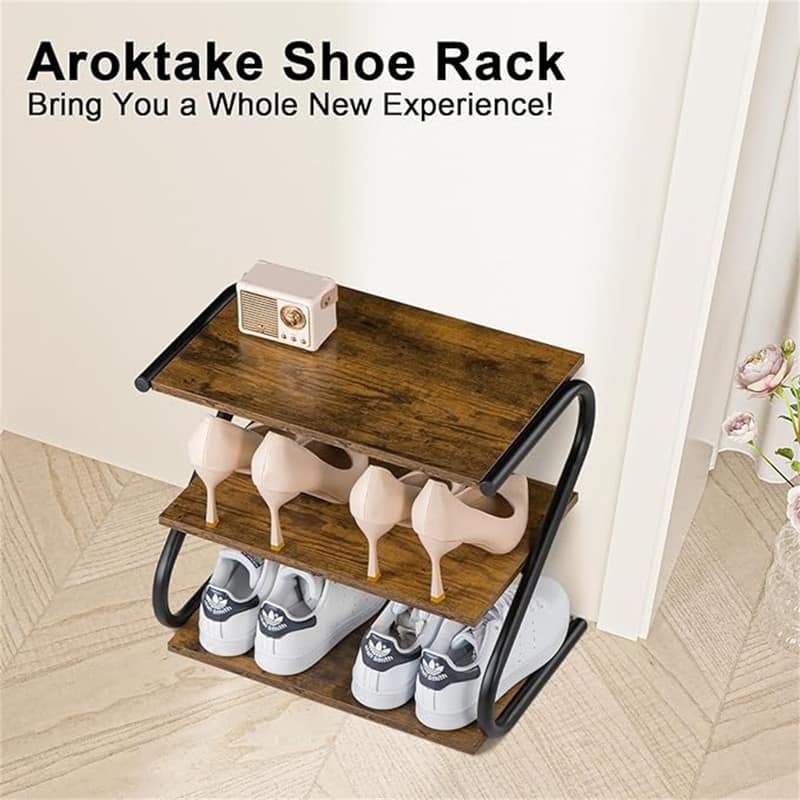 Shoe Rack - 10.35"D x 17.2"W x 15.75"H