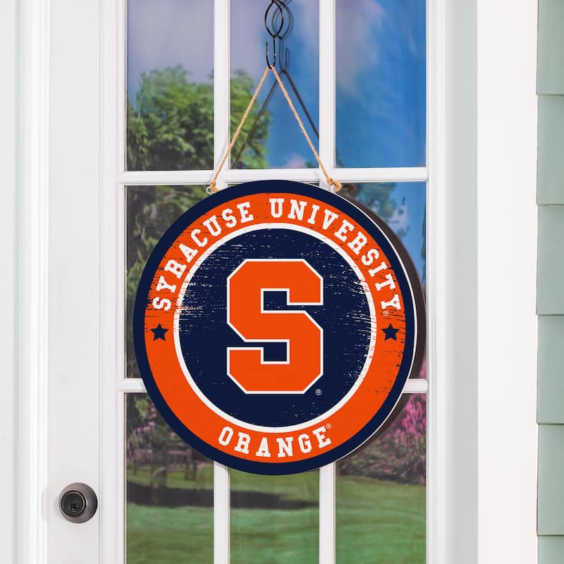 Syracuse University Wooden Door Decor Wall Sign - Multi-Color