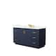 Option Dark Blue, Gold Trim, Giotto Quartz Top
