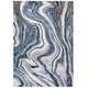 preview thumbnail 81 of 104, SAFAVIEH Craft Clytie Modern Abstract Marble Pattern Rug 4' x 6' - Blue/Grey - Rectangle