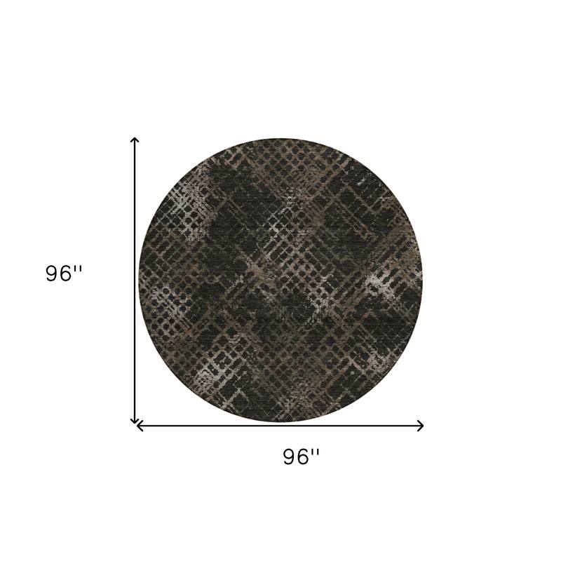 HomeRoots Geometric Transitional Rectangle Outdoor Rug